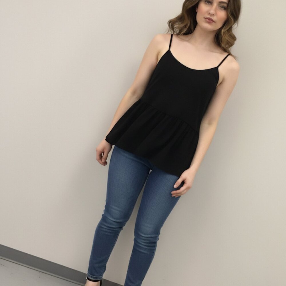 NWT! Braeve for Anthropologie Black Dreamer Tank Top - Size Small
